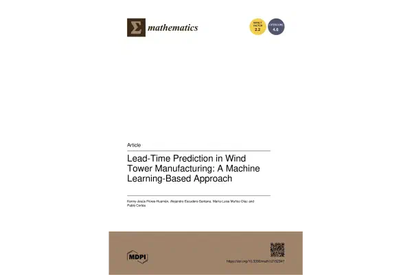 Lead-Time Prediction in Wind Tower Manufacturing: A Machine Learning-Based Approach